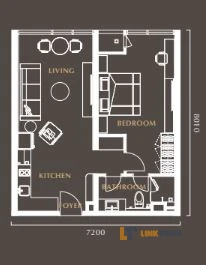 Layout 1 Bedrooms Layout 1 Bedrooms